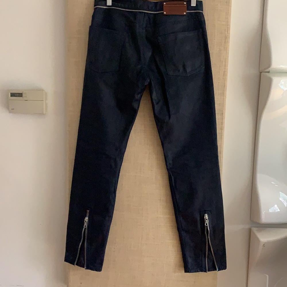 Dries Van Noten, resin coated zipper Moto …
